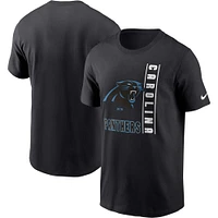 T-shirt essentiel Nike Black Carolina Panthers Lockup pour homme