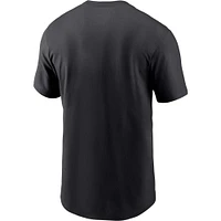 T-shirt essentiel Nike Black Carolina Panthers Lockup pour homme