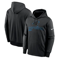 Men's Nike Black Carolina Panthers Performance Pullover Hoodie