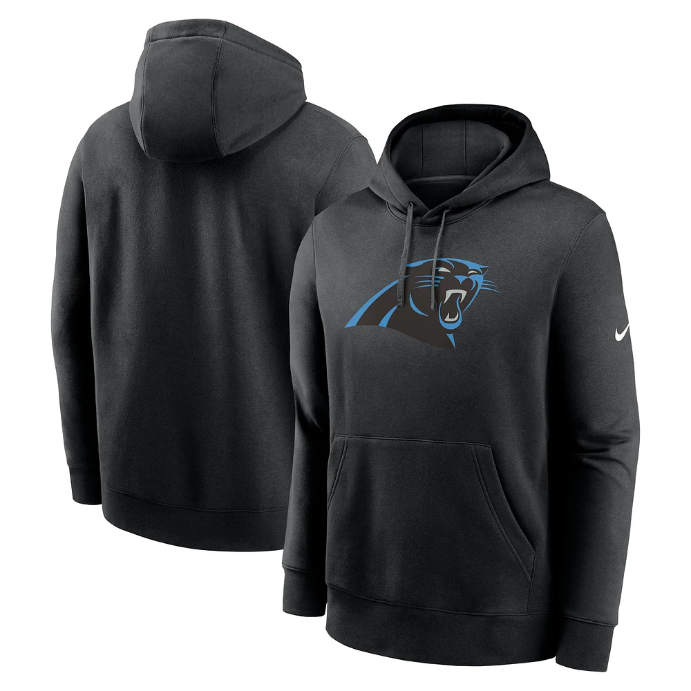 Men's Nike  Black Carolina Panthers Rewind Club Pullover Hoodie