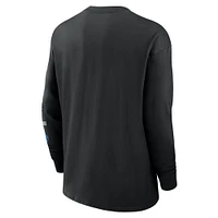 Men's Nike Black Carolina Panthers Rewind Heavy Max90 Pocket Long Sleeve T-Shirt