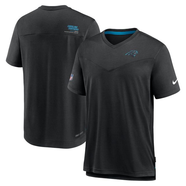 T-shirt à col en V Chevron Lock Up Performance des Black Carolina Panthers 2022 pour homme de Nike