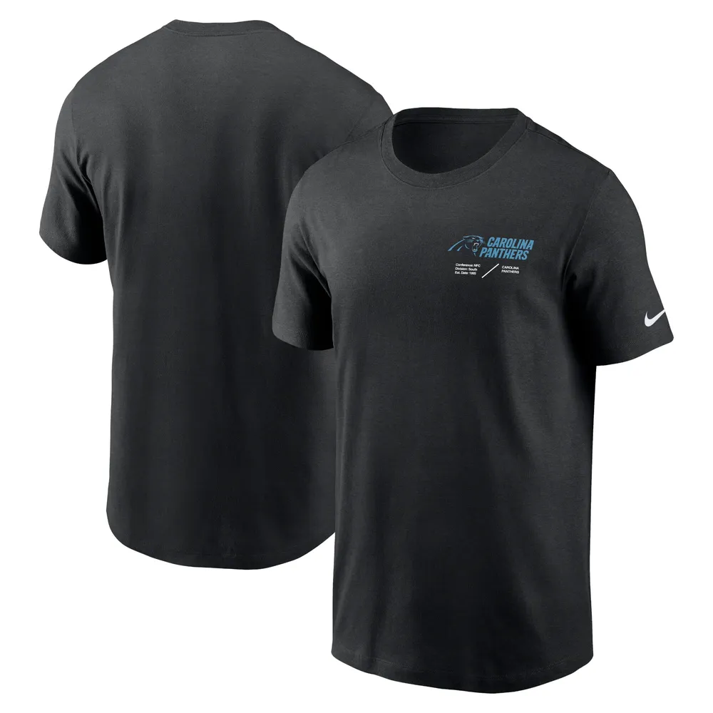 Nike Men's Carolina Panthers Sideline Dri-Fit Cotton T-Shirt