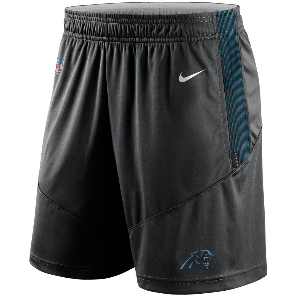 Men's Nike Black Carolina Panthers Sideline Performance Knit Shorts