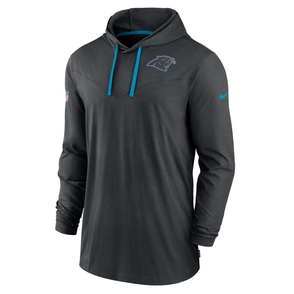 Men's Nike Black Carolina Panthers Sideline Pop Performance - Pullover Hoodie