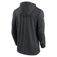 Men's Nike Black Carolina Panthers Sideline Pop Performance - Pullover Hoodie