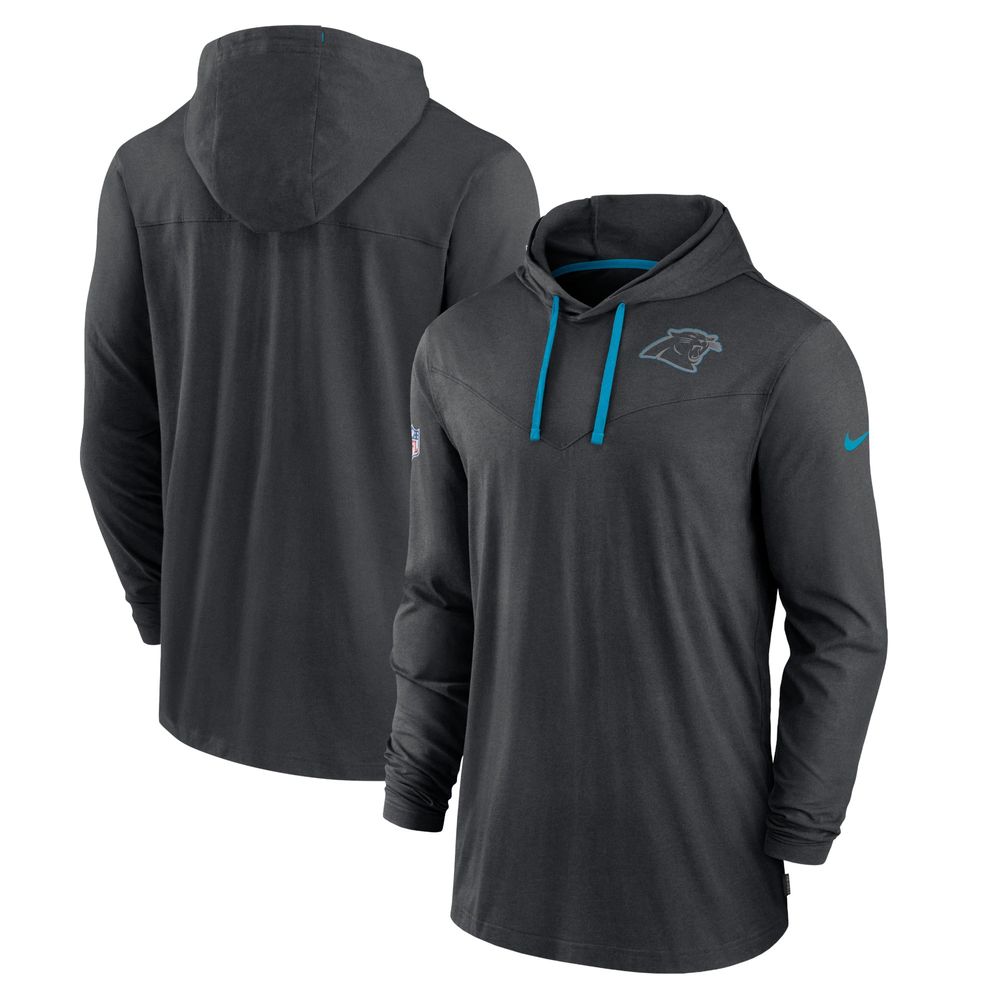 Men's Nike Black Carolina Panthers Sideline Pop Performance - Pullover Hoodie