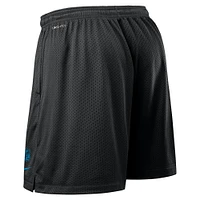 Men's Nike Black Carolina Panthers Sideline Reversible Performance Shorts