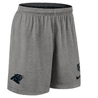 Men's Nike Black Carolina Panthers Sideline Reversible Performance Shorts