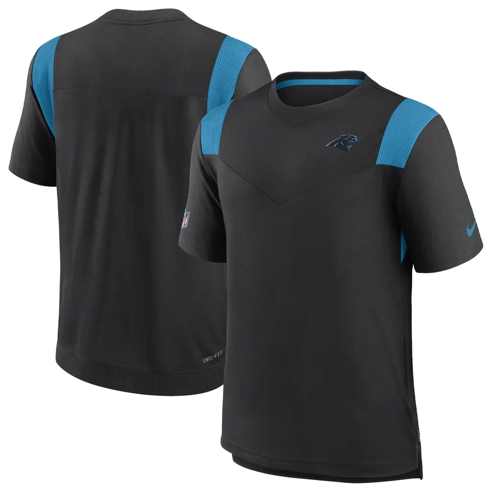 Lids Carolina Panthers Nike Sideline Tonal Logo Performance Player T-Shirt  - Black