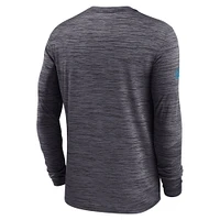 Men's Nike Black Carolina Panthers Sideline Velocity Performance Long Sleeve T-Shirt