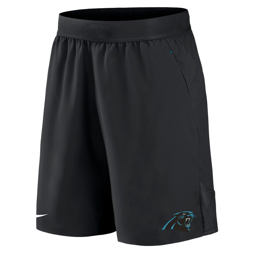 Men's Nike Black Carolina Panthers Stretch Woven Shorts