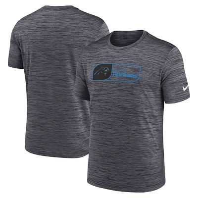 T-shirt Nike Carolina Panthers Velocity Jock Tag Performance pour homme, noir