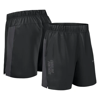 Men's Nike Black Carolina Panthers Woven Victory Performance Shorts