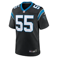 Maillot de match Nike Blake Martinez pour hommes, noir, Carolina Panthers