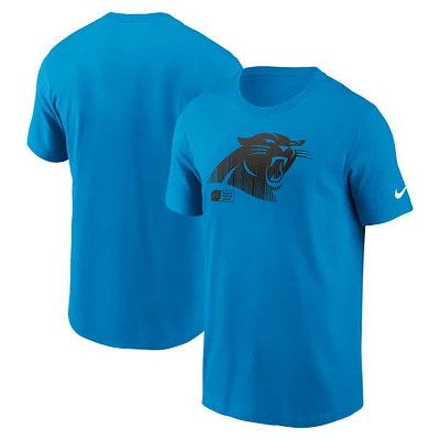 T-shirt Nike bleu délavé pour homme Carolina Panthers Essential