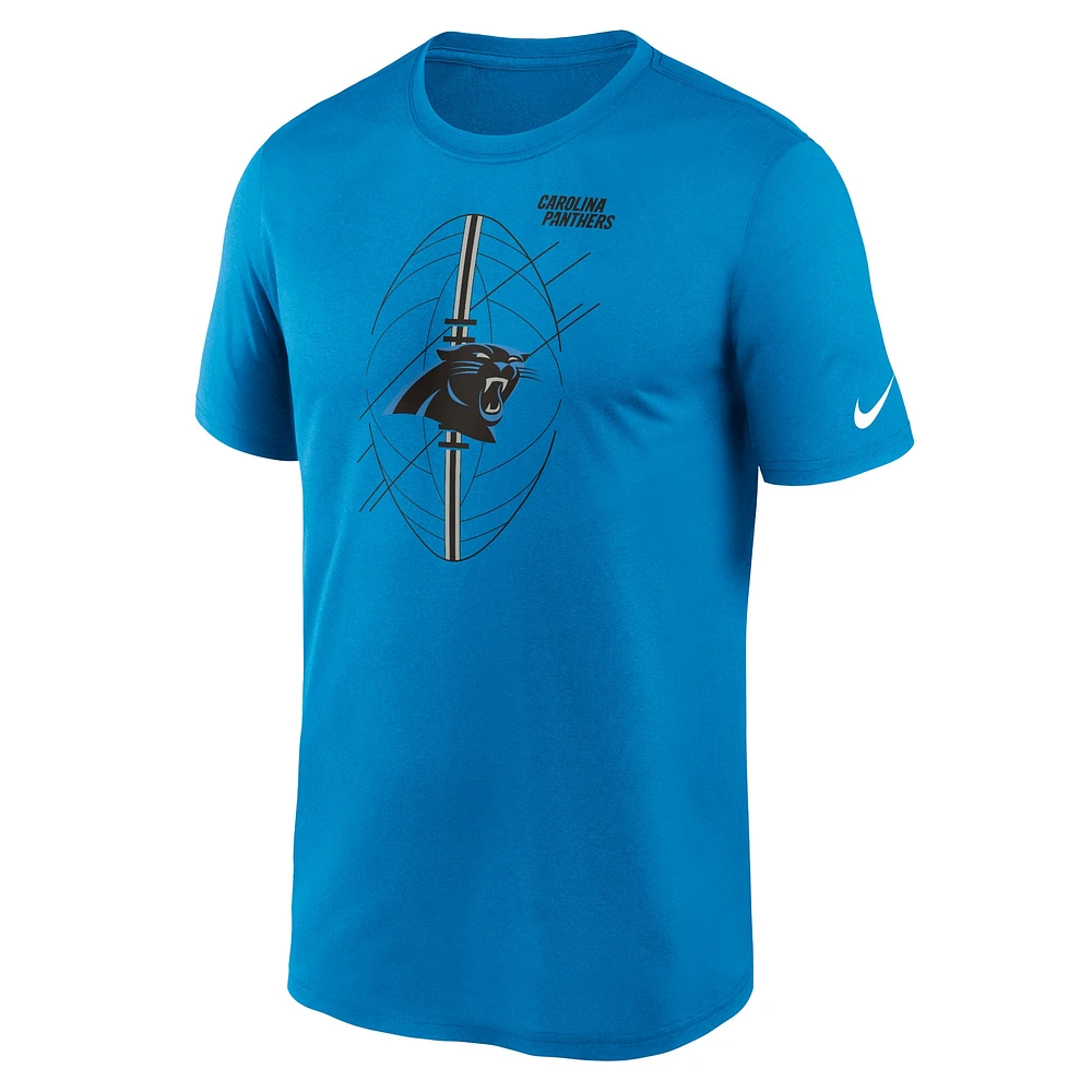 T-shirt Nike bleu Carolina Panthers Legend Icon Performance pour homme