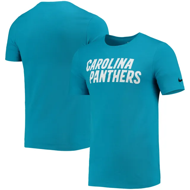 Men's Nike Blue Carolina Panthers Logo Essential Legend Performance T-Shirt