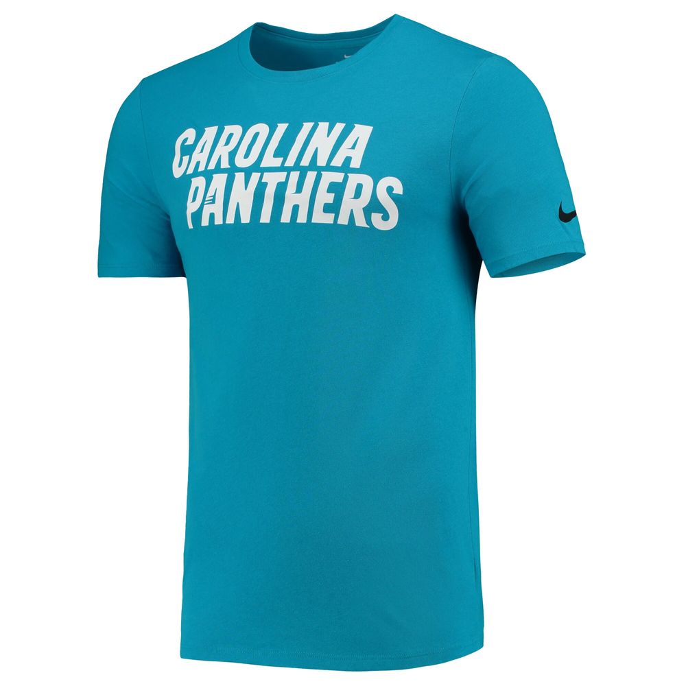 Men's Nike Blue Carolina Panthers Legend Wordmark Performance T-Shirt