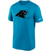 T-shirt Nike Essential Legend Performance pour homme avec logo des Panthers de la Caroline, bleu, bleu