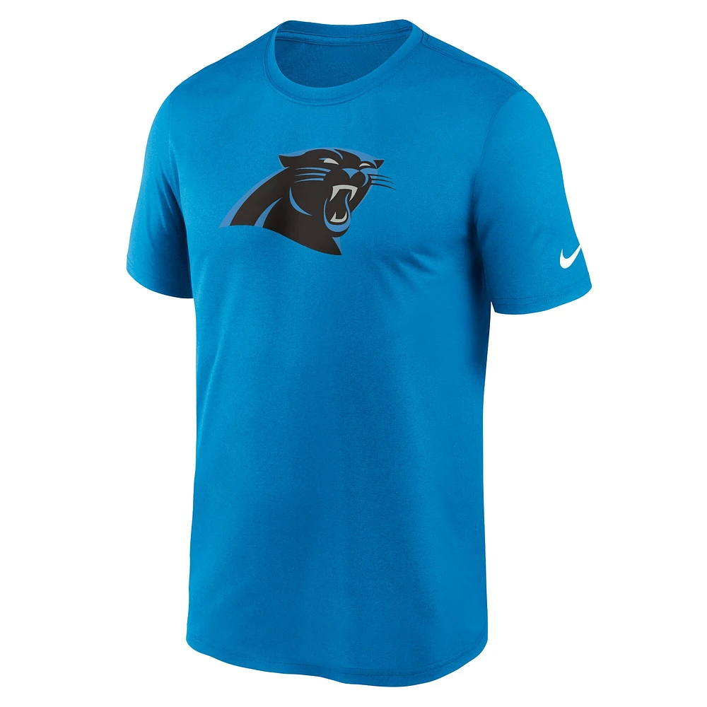Men's Nike Blue Carolina Panthers Primetime Legend Logo Performance T-Shirt