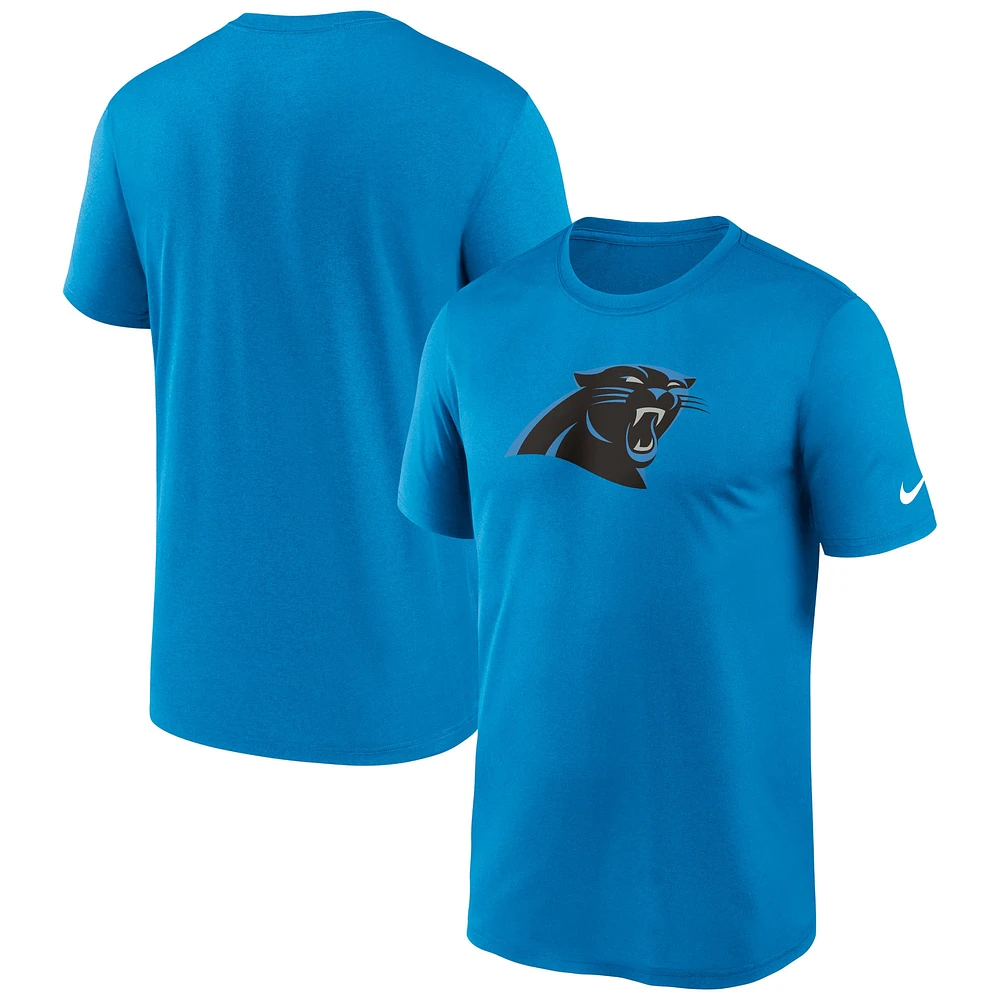 Men's Nike Blue Carolina Panthers Primetime Legend Logo Performance T-Shirt
