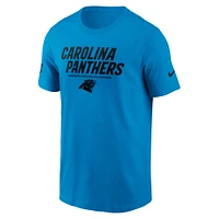 Men's Nike Blue Carolina Panthers Sideline Performance T-Shirt