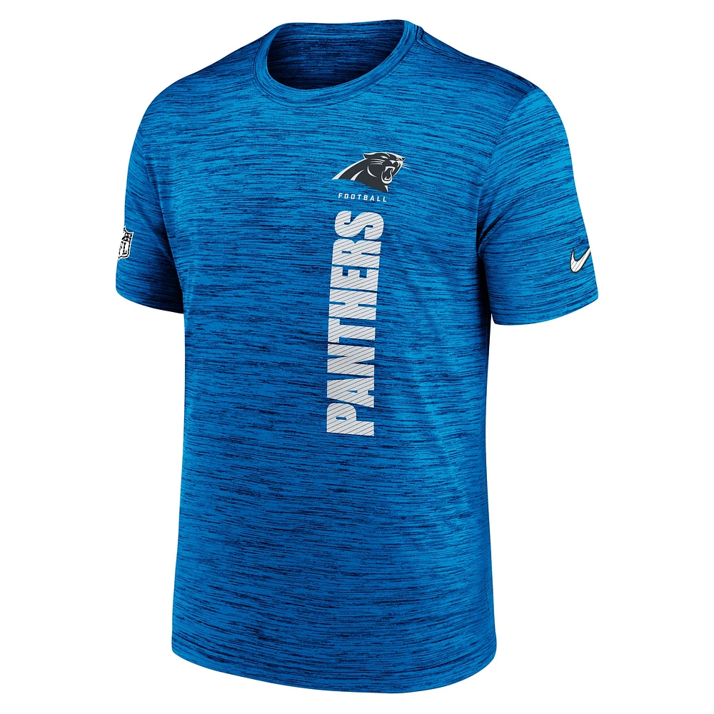 Men's Nike Blue Carolina Panthers Sideline Velocity Performance T-Shirt