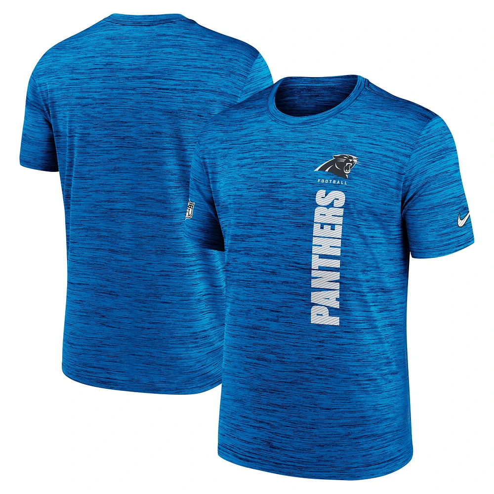 Men's Nike Blue Carolina Panthers Sideline Velocity Performance T-Shirt