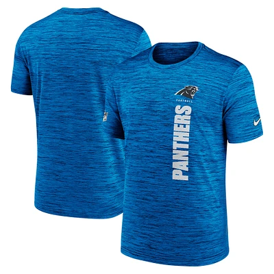 Men's Nike Blue Carolina Panthers Sideline Velocity Performance T-Shirt