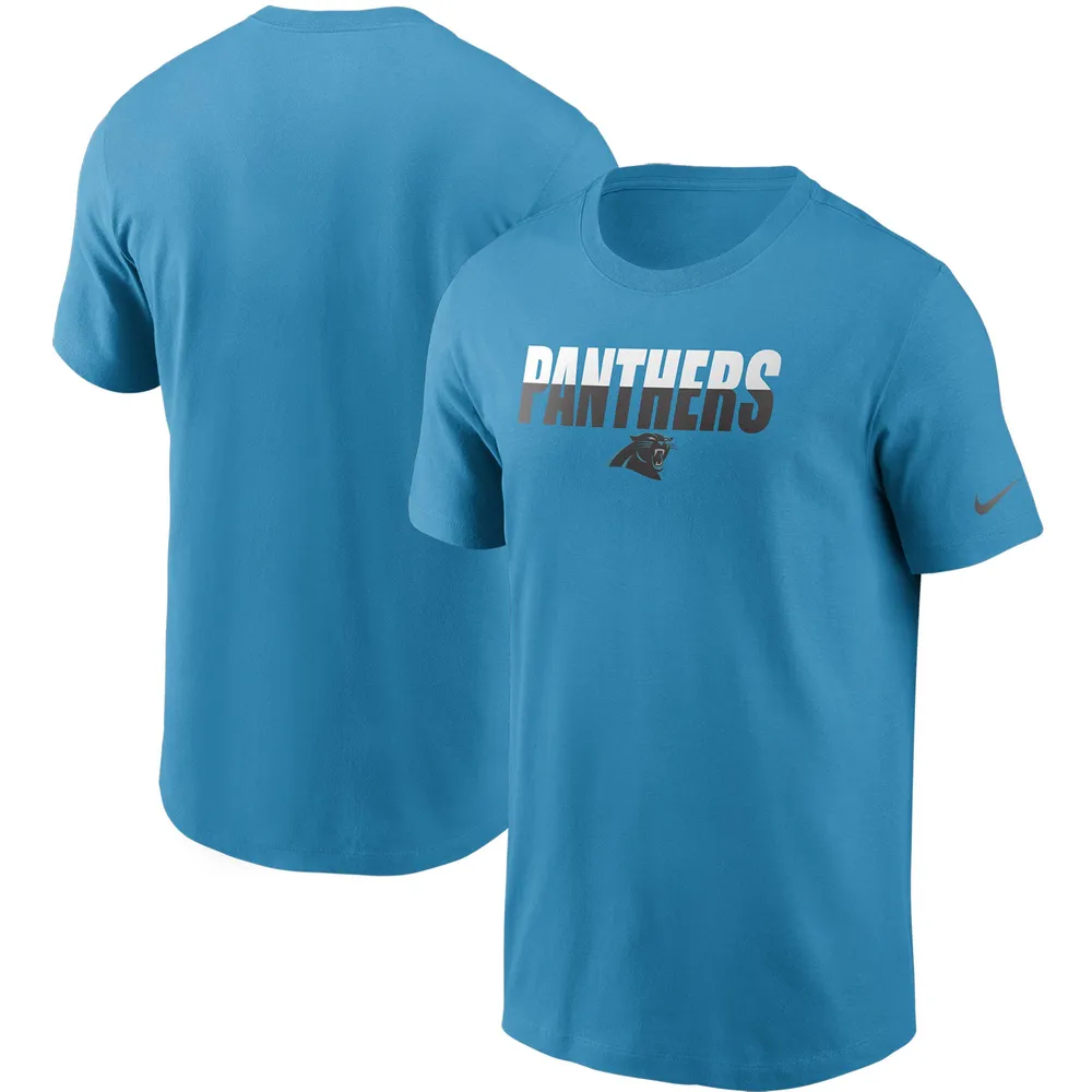 Nike Men's Nike Blue Carolina Panthers Split T-Shirt