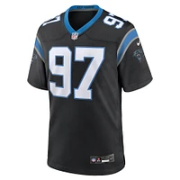 Maillot Nike Bobby Brown noir pour homme, équipe des Carolina Panthers