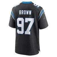 Maillot Nike Bobby Brown noir pour homme, équipe des Carolina Panthers