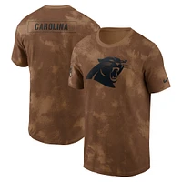 T-shirt Nike marron Carolina Panthers Salute To Service Sideline pour homme