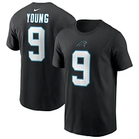 T-shirt Nike Bryce Young pour homme avec nom et numéro de joueur des Carolina Panthers noir