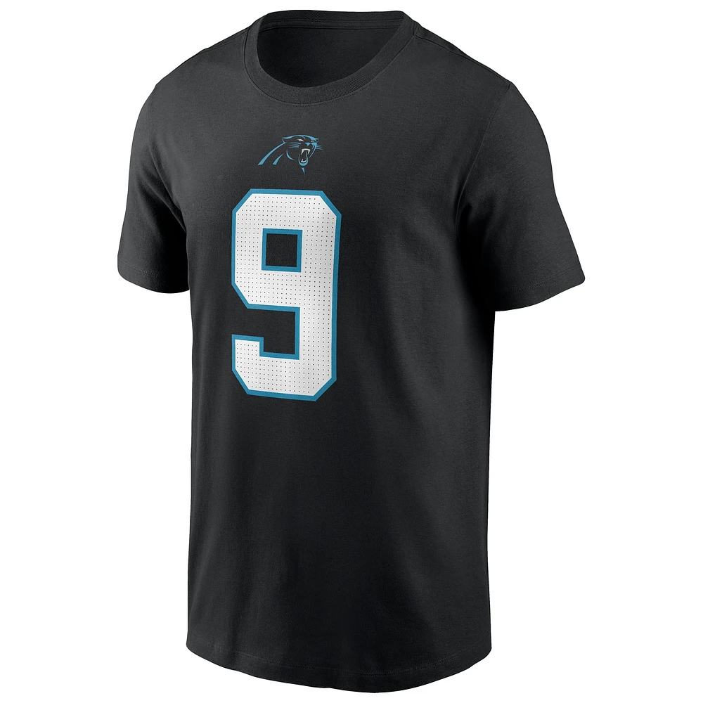 T-shirt Nike Bryce Young pour homme avec nom et numéro de joueur des Carolina Panthers noir