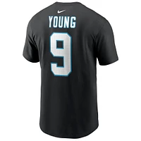 T-shirt Nike Bryce Young pour homme avec nom et numéro de joueur des Carolina Panthers noir