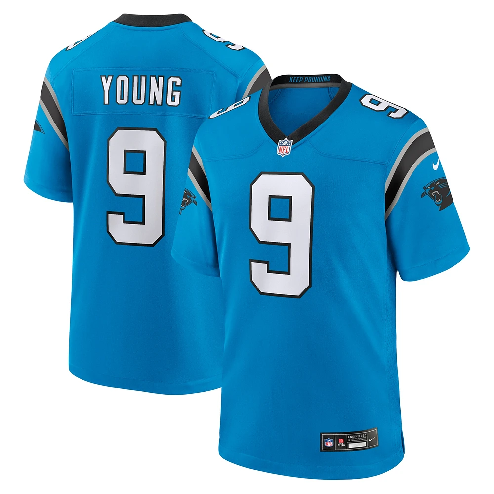 Maillot de match alternatif Nike Bryce Young Blue Carolina Panthers pour homme