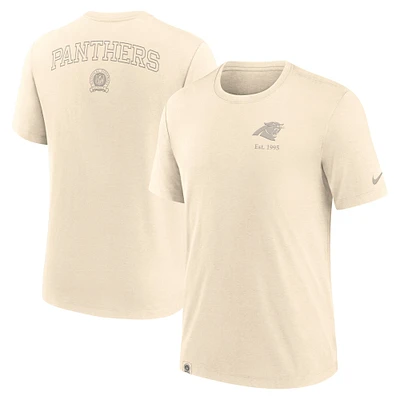 Men's Nike Cream Carolina Panthers Glory Tri-Blend T-Shirt