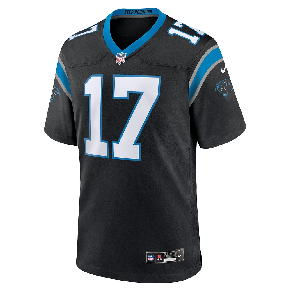 Maillot de match Nike DJ Chark Jr. pour hommes, noir, Carolina Panthers