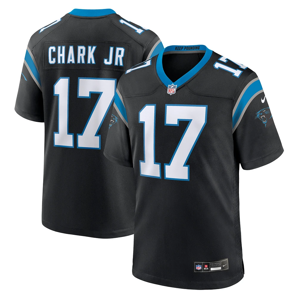 Maillot de match Nike DJ Chark Jr. pour hommes, noir, Carolina Panthers