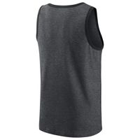 Men's Nike Heathered Charcoal Carolina Panthers Tri-Blend Tank Top