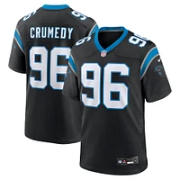 Maillot de match Nike Jaden Crumedy pour homme, noir, Carolina Panthers