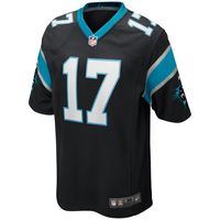 Men's Nike Jake Delhomme Black Carolina Panthers Game Retired Player Jersey