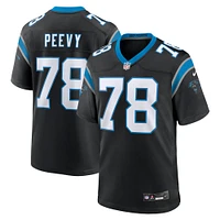 Maillot de match Nike Jayden Peevy pour hommes, noir, Carolina Panthers