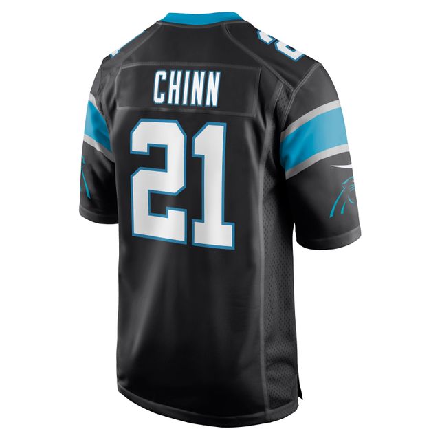 Maillot de match Nike Jeremy Chinn pour hommes, noir, Carolina Panthers