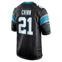 Men's Nike Jeremy Chinn Black Carolina Panthers Game Jersey