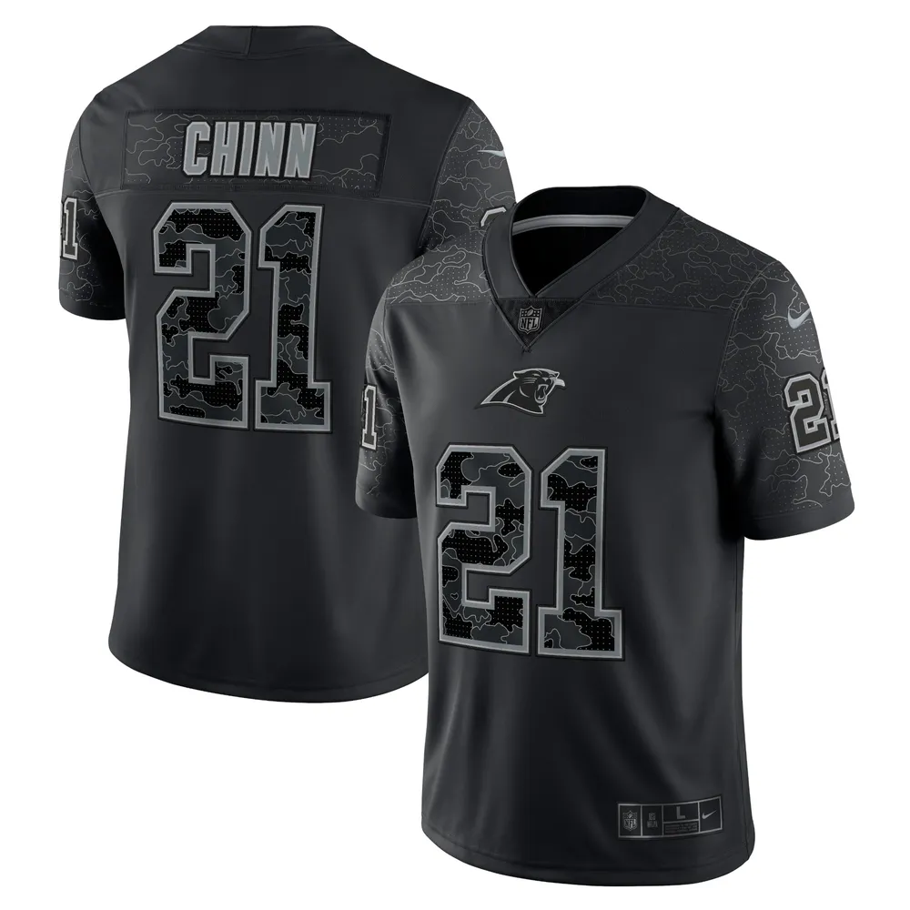 Nike Carolina Panthers No21 Jeremy Chinn Black Team Color Men's Stitched NFL Limited Tank Top Jersey