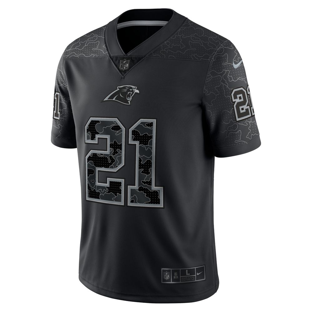 Men's Nike Jeremy Chinn Black Carolina Panthers RFLCTV Limited Jersey