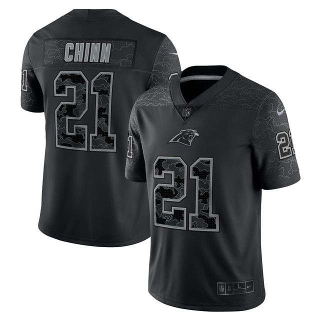 Maillot Nike Jeremy Chinn pour hommes, noir, Carolina Panthers RFLCTV Limited